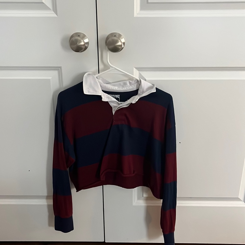 Red and Blue striped american eagle
